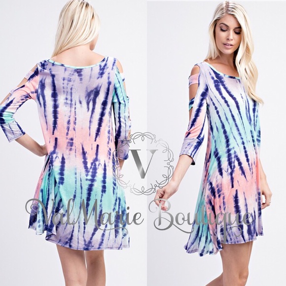 Tie dye slub Knit ladder dress - Picture 2 of 3